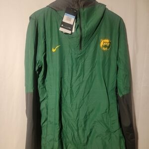 NIKE Men's Baylor Bears On-Field Pull Over Jacket Green Men's Size M CQ5215-341
